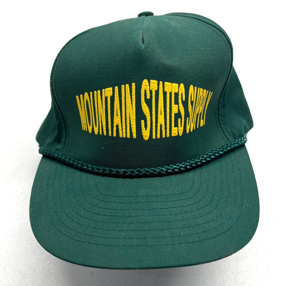 Mountain States Supply Strapback Baseball Hat Cap green